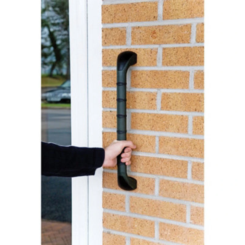 Image of Loops 18" Outdoor Grab Bar - Non Slip Ribbed Finish Grip - Weather Resistant Multi