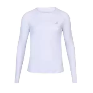 Babolat Play Long Sleeve T Shirt - White