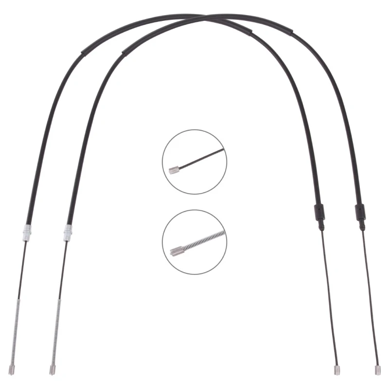 Image of RIDEX 124C1137 Brake Cable Rear, 1720/1250+1720/1250mm Cable,parking brake (124)