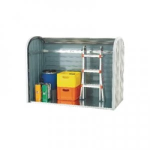 image of Slingsby VFM Metallic Silver Outdoor Storage Locker 2 Piece Roller 328664