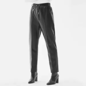 image of Barbour International Agusta Faux Leather Tapered Trousers - UK 10