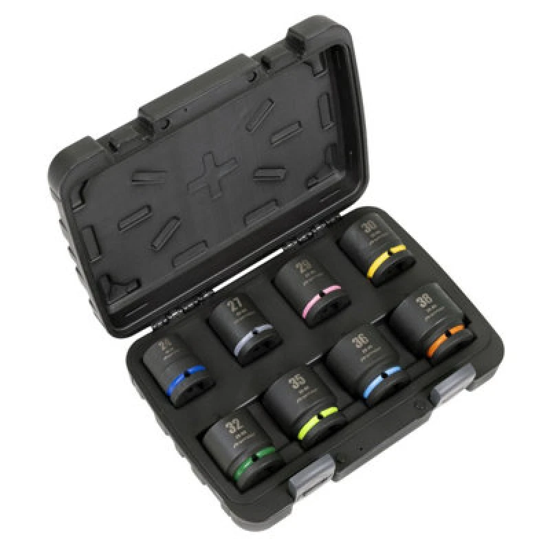 Image of Sealey Premier 8 Piece 3/4" Drive Hexagon Impact Socket Set 3/4" AK8890M