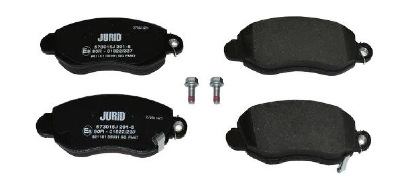 Image of JURID 573015J Brake pad set with acoustic wear warning, with accessories Brake Pad Set,disc brake (402)