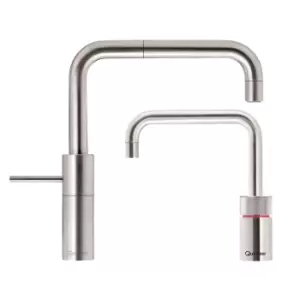Image of Quooker Nordic Square Stainless Steel Twin Taps