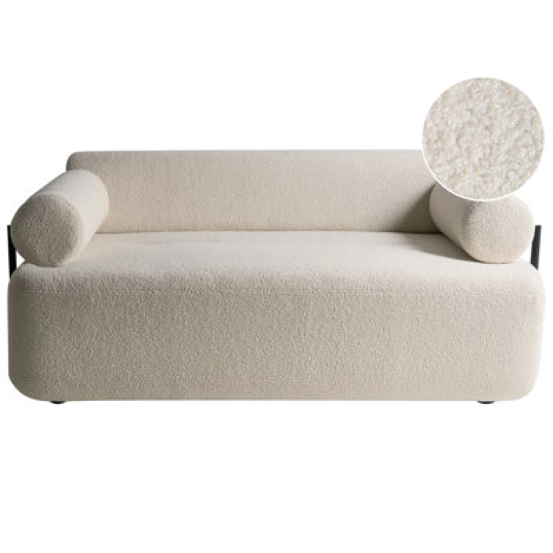 Image of Beliani Sofa 2 Seater Elva Boucle Off-White