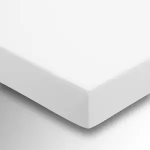 Image of Helena Springfield 50/50 Percale Single Fitted Sheet, White