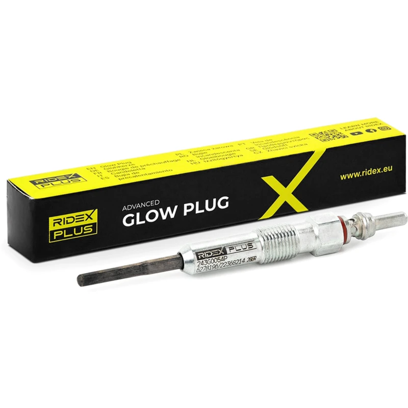 Image of RIDEX PLUS 243G0054P Glow plug 7V Glow Plug (243)