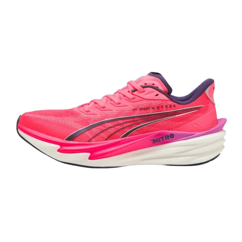 Image of Puma Deviate NITRO 4 HYROX Shoes Pink Purple SS26, Size 44,5 - EUR