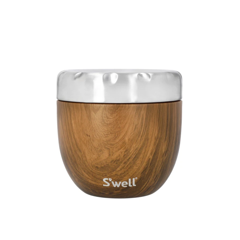 Image of S'well S’well Teakwood Eats 2-in-1 Food Bowl 12820B1934120EU