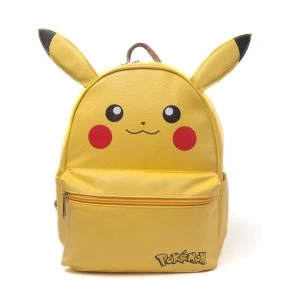 Image of Pokemon - Pikachu With Ears Womens Shaped Backpack - Yellow