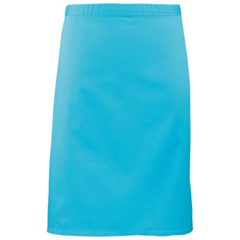 Image of Premier Premier Colours Mid Length Apron in Turquoise Turquoise One Size Unisex 5063470681471