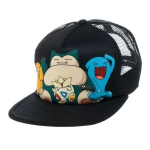 Image of Pokemon - Characters Print Unisex Baseball Cap - Black
