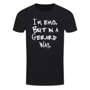 Image of Grindstore Mens Im Emo But In A Gerard Way T-Shirt (3XL) (Black)