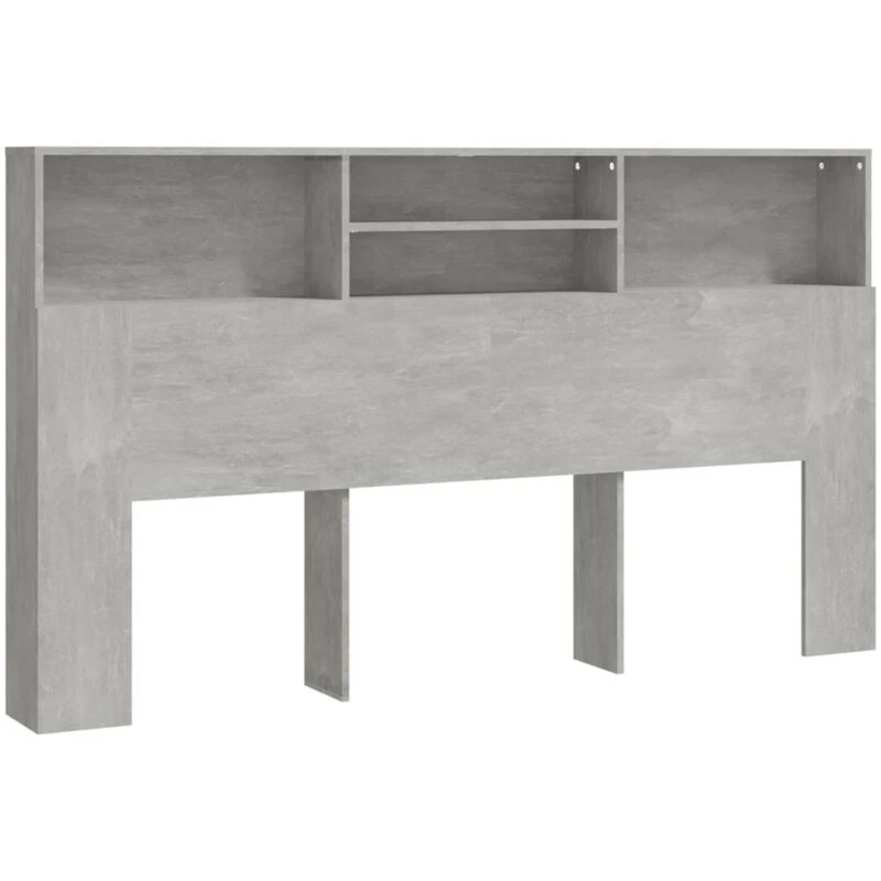 Image of VIDAXL Headboard Cabinet Concrete Grey 180x19x103.5cm Vidaxl 8720286966693
