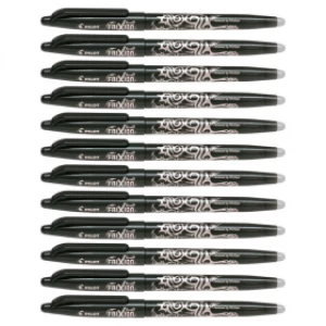 Image of Pilot Frixion Rollerball Pen - Black (12 Pack)