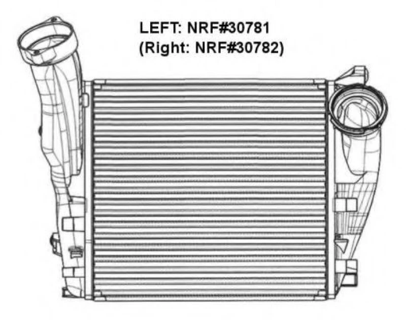 Image of NRF 30781 Intercooler Aluminium Aluminium Intercooler,charger (468)