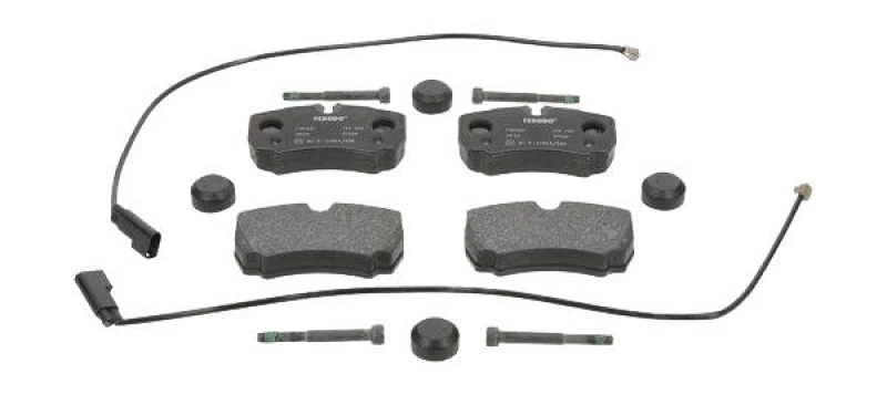 Image of FERODO FVR4251 Brake pad set incl. wear warning contact, with accessories, with brake caliper screws Brake Pad Set,disc brake (402)