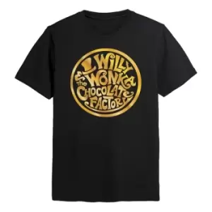Image of Willy Wonka & the Chocolate Factory T-Shirt Circle Size XL