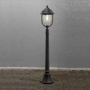 Image of Konstsmide Parma Outdoor Modern Pathway Bollard Light Matt Black, IP43