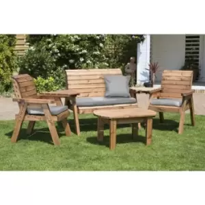 Image of Charles Taylor 4 Seater Multi Set - Burgundy Cushion - Burgundy Cushion
