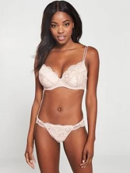 Image of Pour Moi Opulence Lightly Padded Underwired Bra - Mink, Mink, Size 30D, Women
