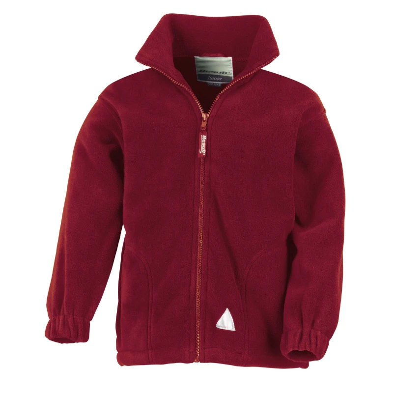 Image of Result Polartherm Fleece Jacket in Burgundy Size: 3-4 Years Burgundy Unisex 3-4 Years