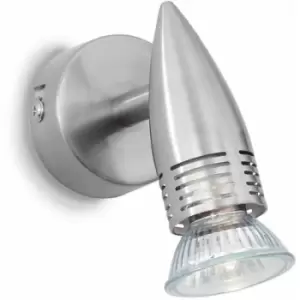 image of Alfa nickel wall light 1 bulb