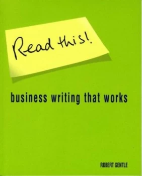 Image of Read This by Mr Robert Gentle Book