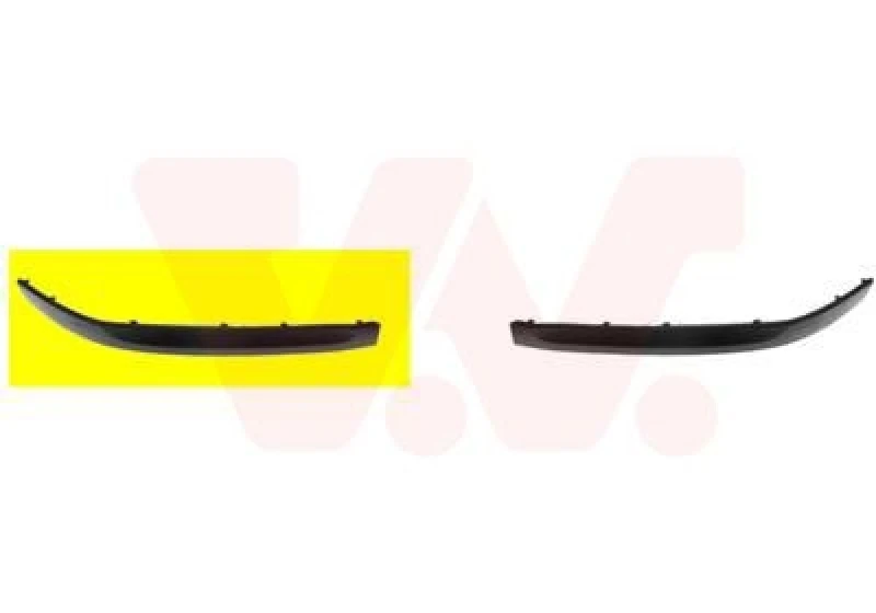 Image of VAN WEZEL Bumper moulding VAN WEZEL 7622582