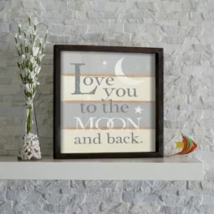 Image of KZM291 Brown White Grey Beige Decorative Framed MDF Painting