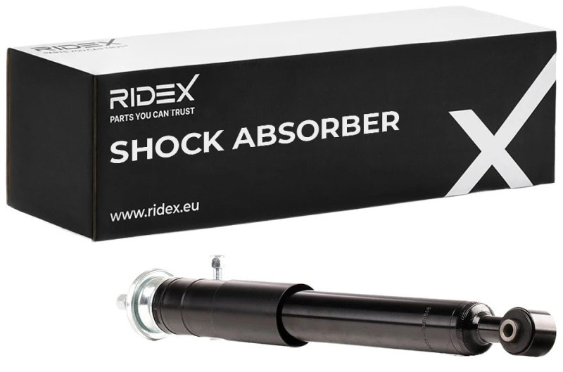 Image of RIDEX 854S1117 Shock absorber Rear Axle, Gas Pressure, Twin-Tube, Telescopic Shock Absorber, Bottom eye Shock Absorber (854)