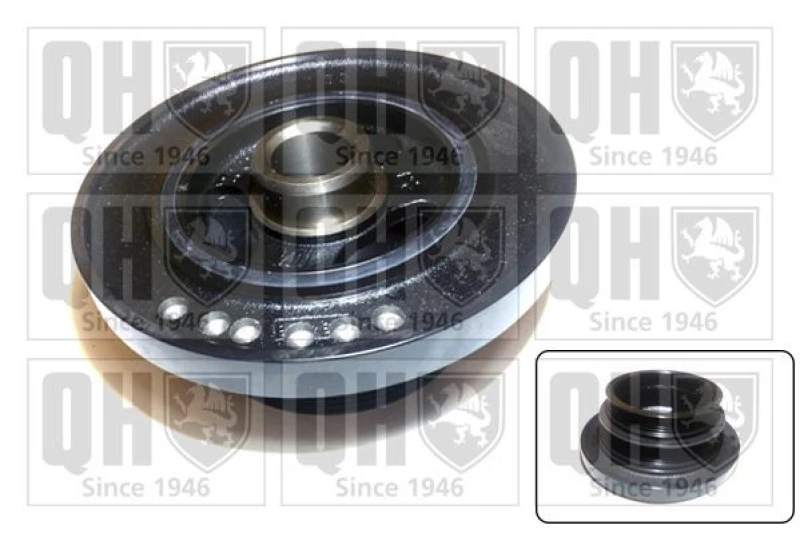 Image of QUINTON HAZELL Crankshaft pulley QUINTON HAZELL QCD132