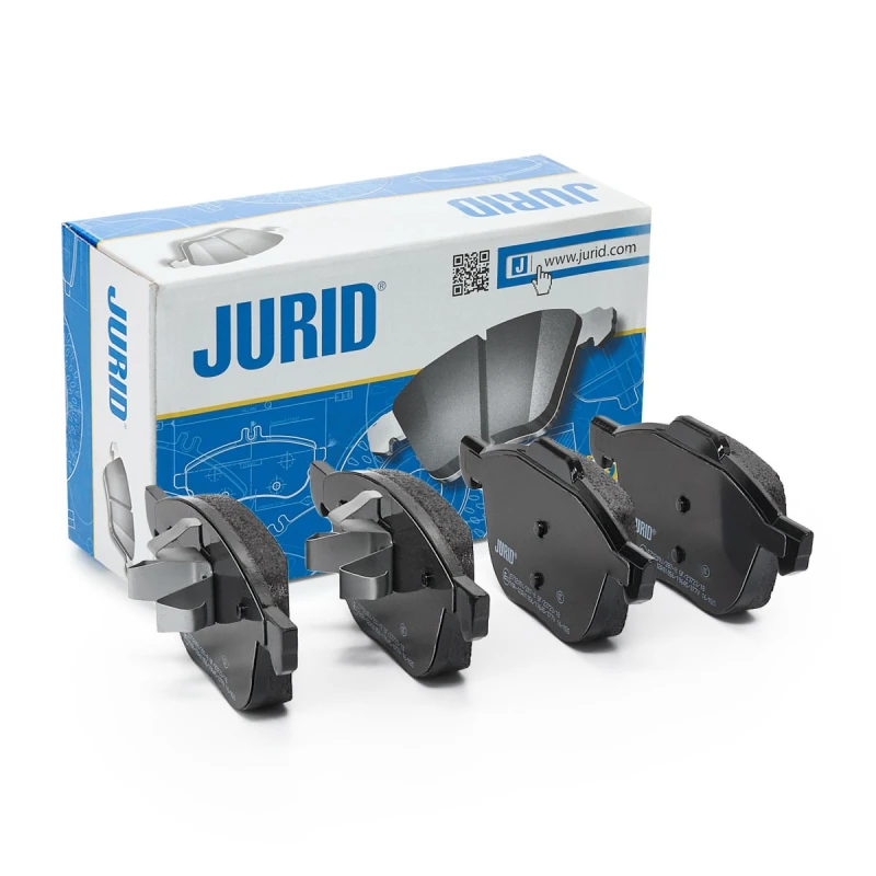 Image of JURID 573209J Brake pad set not prepared for wear warning indicator Brake Pad Set,disc brake (402)