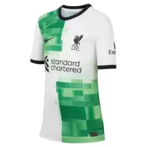 image of Nike Liverpool FC Away Jersey 2023 2024 Juniors - White