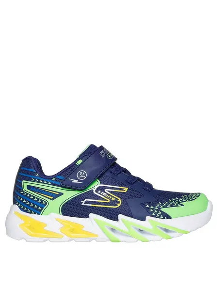 Image of Skechers Flex-Glow Child Boys Trainers Light Up Trainers C10 (27.5) Blue 02011122100