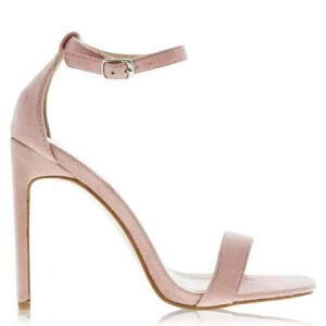 image of Glamorous Suede Heels - Pink Suede