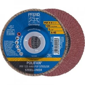 image of PFERD 67644125 POLIFAN-serrated washer PFF 125 A 40 PSF STEELOX Diameter 125mm 10 pc(s)