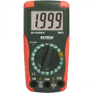 image of Extech MN15 Digital Multimeter LCD CATIII 600V CATII 1000V