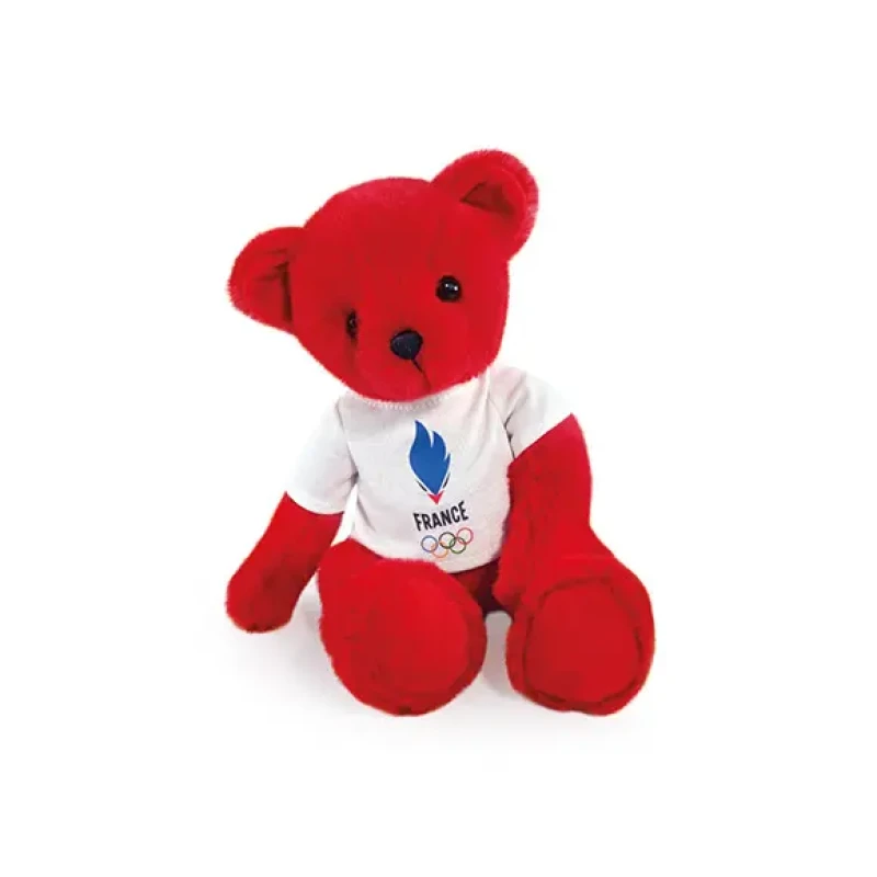 Image of Plush with french team t-shirt 30cm Rouge Unisex TU