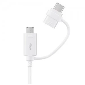 Image of Samsung EP-DG930 USB cable 1.5 m USB 2.0 USB A USB C/Micro-USB B White