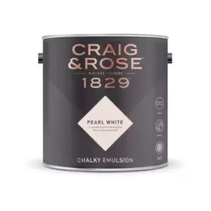 Image of Craig & Rose Chalky Emulsion Pearl White - 2.5L