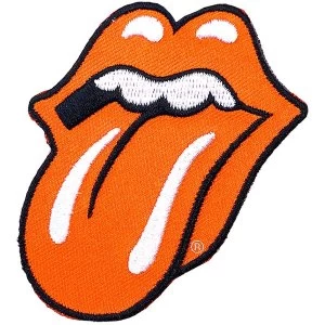 image of The Rolling Stones - Classic Tongue Orange Standard Patch