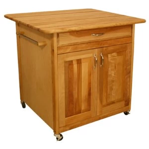 image of Catskill by Eddingtons Solid Backed Large Kitchen Trolley on Wheels