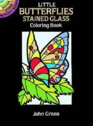 Image of Little Butterflies Stained Glass Colouring Book by John Green