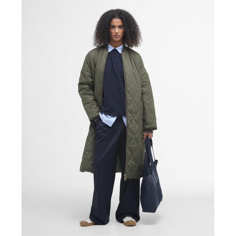 Image of Barbour Rhea Quilted Duster Coat