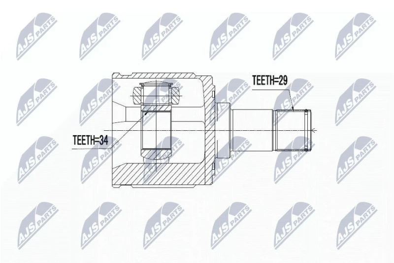 Image of NTY CV joint kit NTY NPW-HD-039