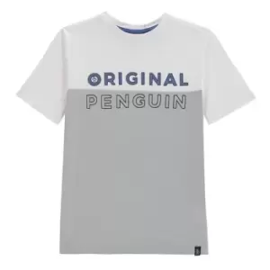 Image of Original Penguin Split Logo T-Shirt Infant Boys - White