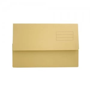 image of Value Document Wallet Foolscap Yellow PK50