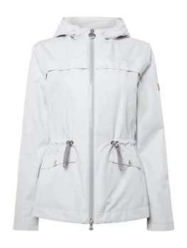 Image of Barbour Misano Fishtail Hooded Parka Jacket White