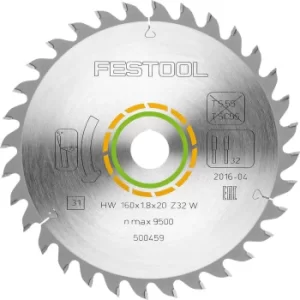 Image of Festool Fine Tooth Wood Cutting Circular Saw Blade 225mm 48T 30mm